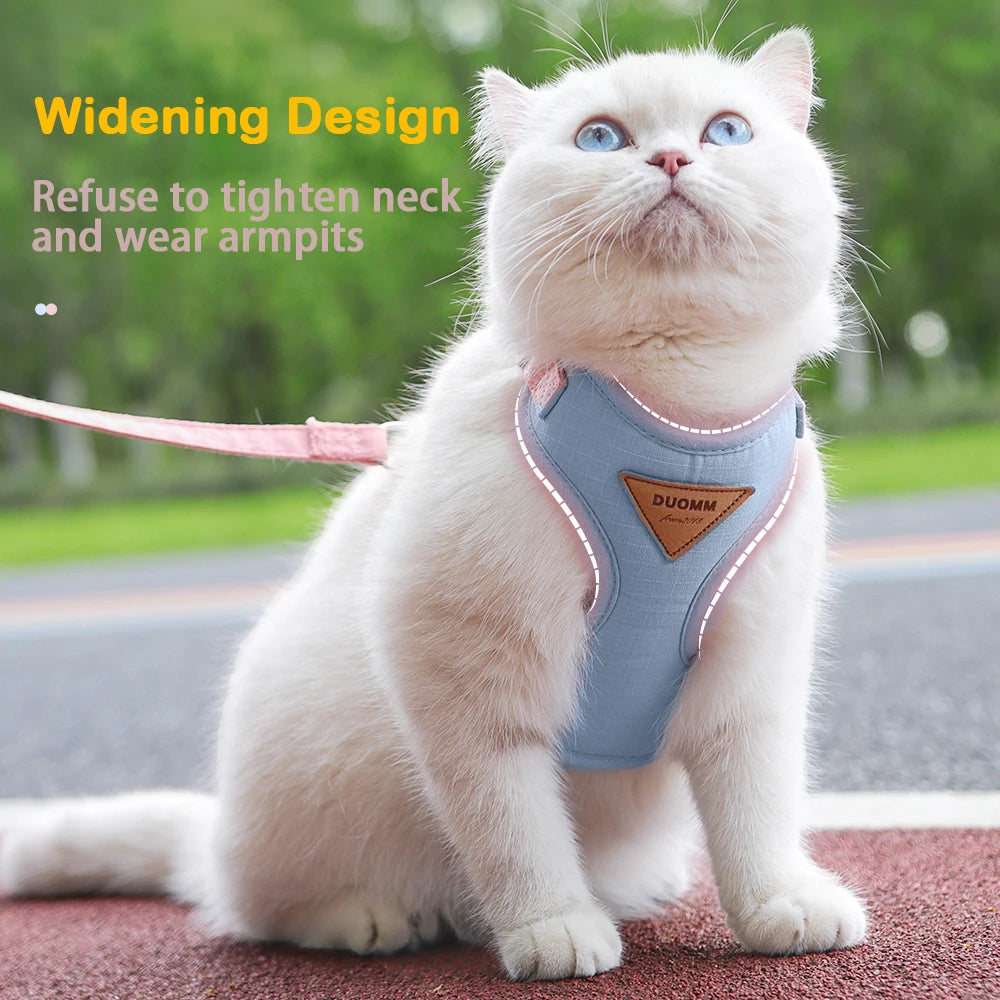 Cat Harness Leash Set Adjustable Multicolor