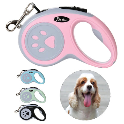 Retractable Dog Cat Nylon Leash Lead  3m 5m