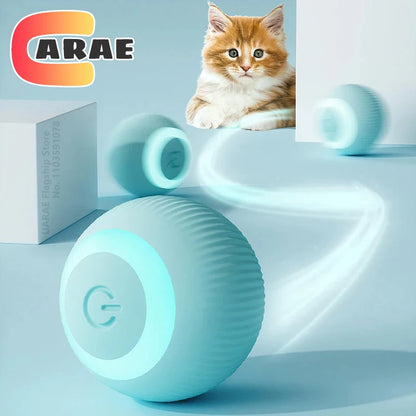 Balle interactive pour chat, jouet électrique intelligent à roulement automatique