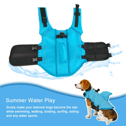 Shark Dog Safety Vest with Handle