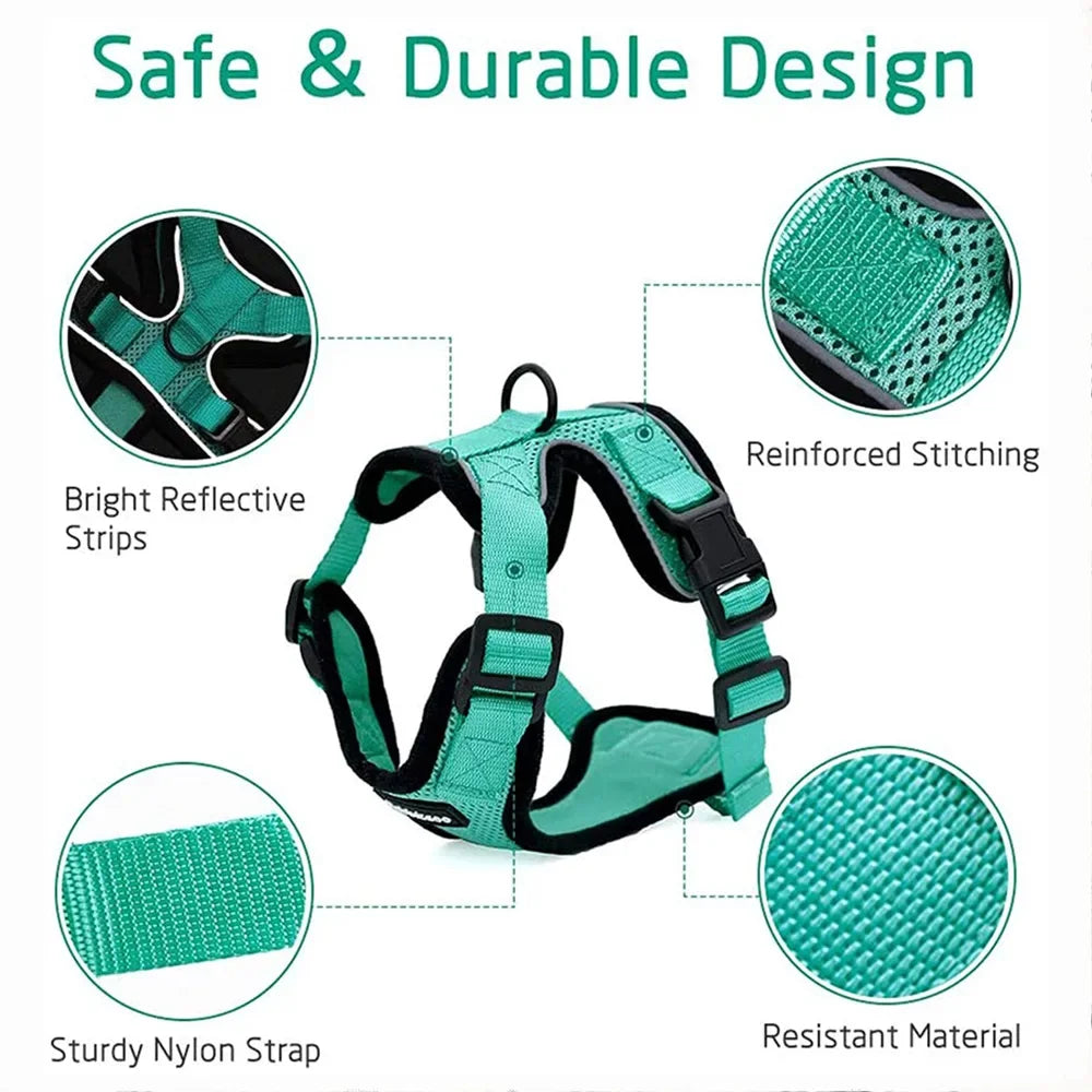 Cat Harness and Leash for Walking Breathable Reflective Strips Jacket