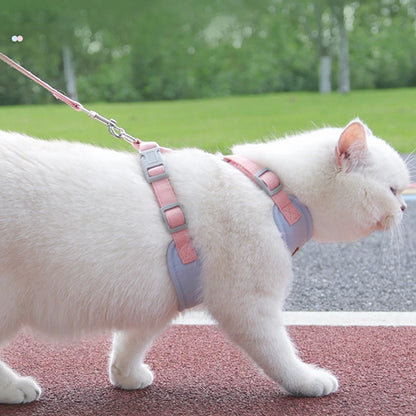 Cat Harness Leash Set Adjustable Multicolor