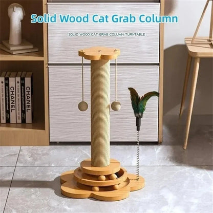 Pet Cat Toy Scratcher Stick Balls