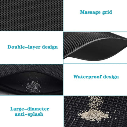 Cat Litter Mat With Double Layer Waterproof