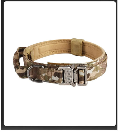 Tactical Dog Collar Metal Buckle Breathability