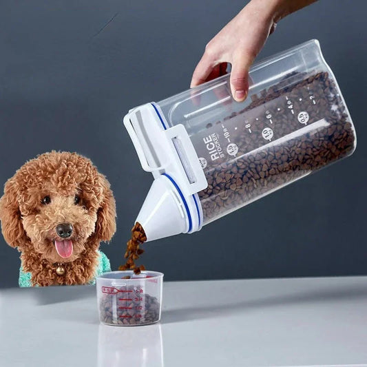 1.5kg/2kg Dog and Cat Food Pail Plastic Storage Tank