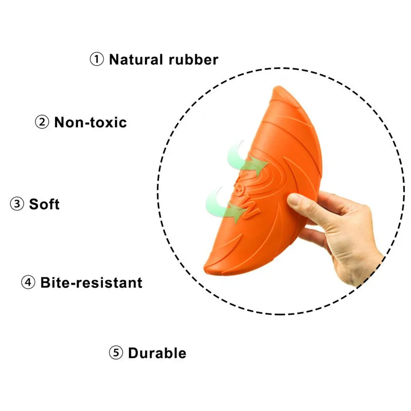 Bite Resistant Flying Disc Toys For Dog Interactive Game