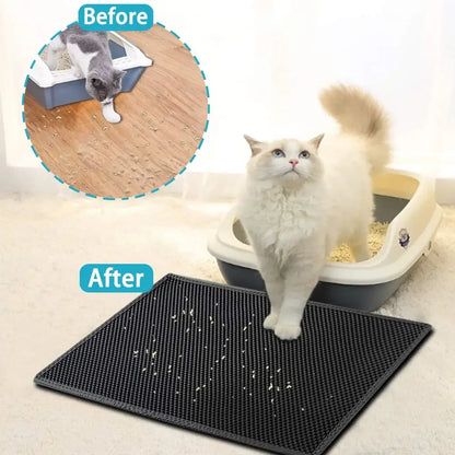 Cat Litter Mat With Double Layer Waterproof