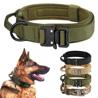 Tactical Dog Collar Metal Buckle Breathability