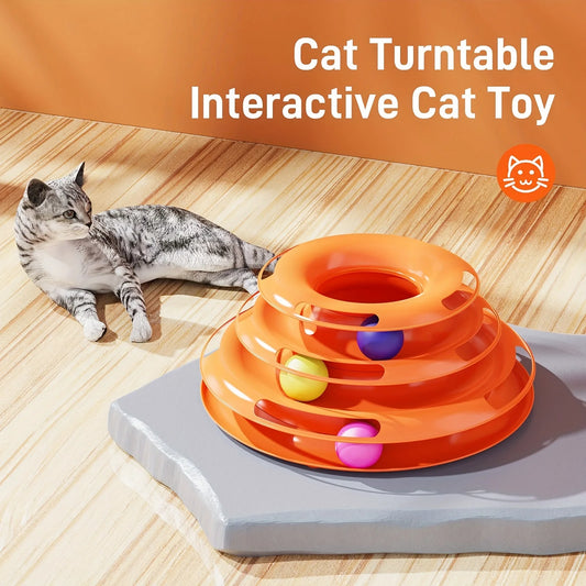 Cat Four Layer Turntable Toy Educational Play