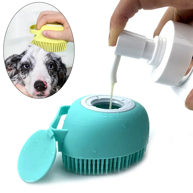 Salle de bain pour chiots, chiens et chats, massage, gants doux, brosse