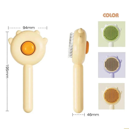 Pet Comb One-Key Hair Removal Cleaning Magic Brush