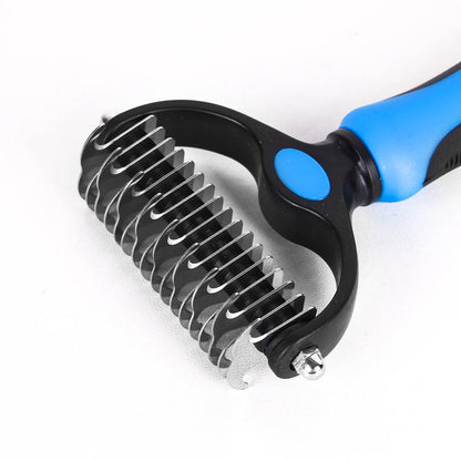 A Pet Double-sided Knot Comb Dog and Cat Beauty Hair Removal