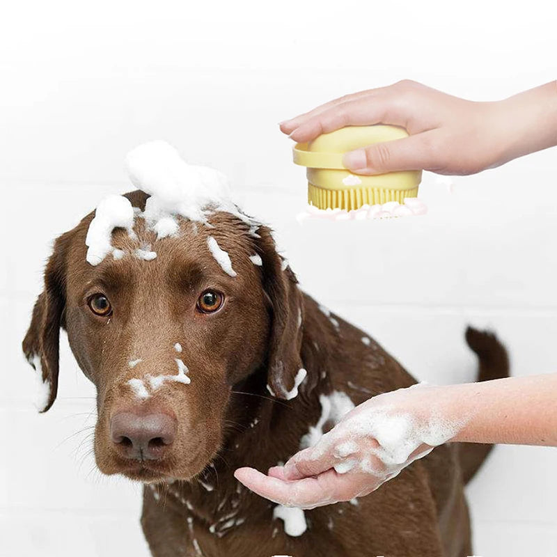 Salle de bain pour chiots, chiens et chats, massage, gants doux, brosse