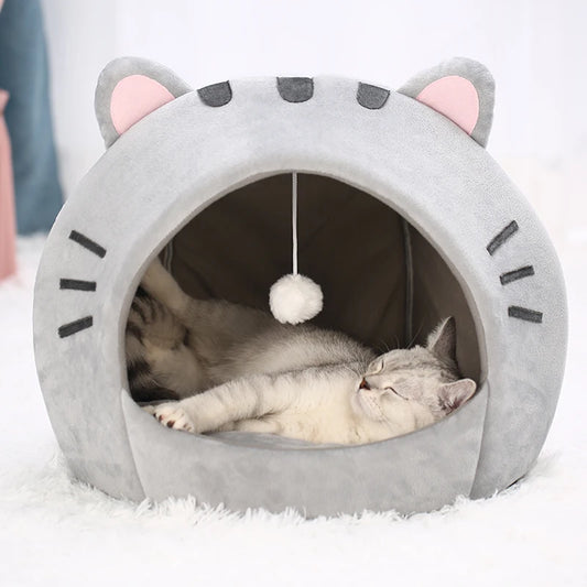 Cat Bed House with Toy