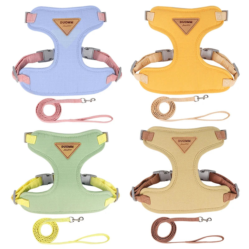 Cat Harness Leash Set Adjustable Multicolor