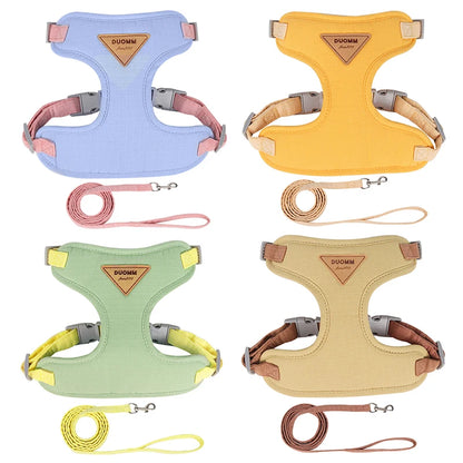 Cat Harness Leash Set Adjustable Multicolor