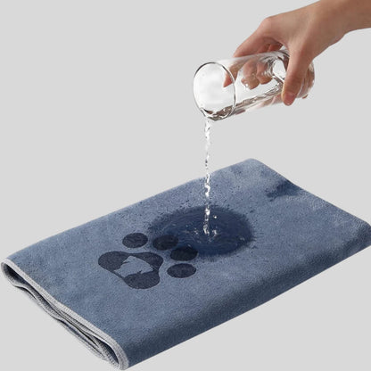 Microfiber Pet Bath Towel Embroidered Super Soft Absorbent Quick-dry