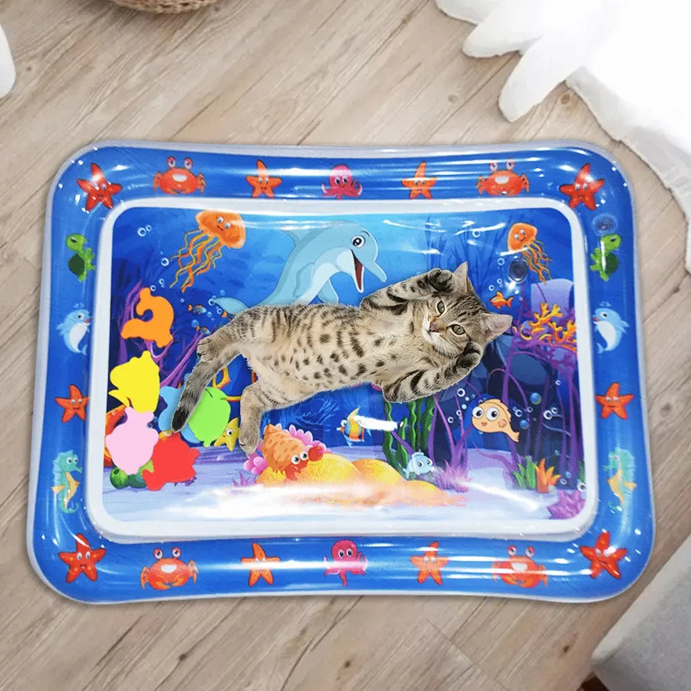 Tapis d'eau sensoriel pour chat